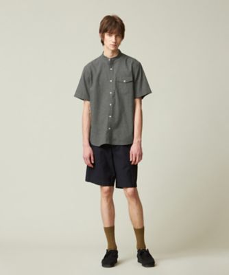 【ＨＹＢＲＩＤ　ＬＩＮＥＮ】　バンドカラーシャツ（ＨＨＯＶＣＡ０４１２）