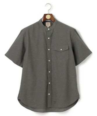 【ＨＹＢＲＩＤ　ＬＩＮＥＮ】　バンドカラーシャツ（ＨＨＯＶＣＡ０４１２）
