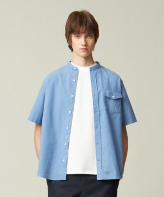 【ＨＹＢＲＩＤ　ＬＩＮＥＮ】　バンドカラーシャツ（ＨＨＯＶＣＡ０４１２）