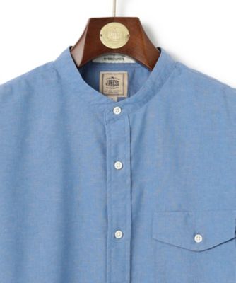 【ＨＹＢＲＩＤ　ＬＩＮＥＮ】　バンドカラーシャツ（ＨＨＯＶＣＡ０４１２）
