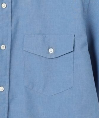 【ＨＹＢＲＩＤ　ＬＩＮＥＮ】　バンドカラーシャツ（ＨＨＯＶＣＡ０４１２）