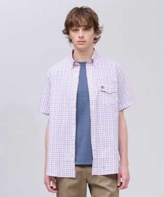 ✨新品タグ付✨ジェイプレス スイングトップ タータンチェック LUXSIC 黒 Aero Weave】クールマックスサッカー チェック シャツ ／ B