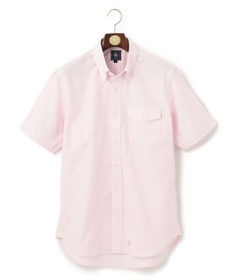 ＜J.PRESS (Men)＞【Ｊ．ＰＲＥＳＳ　ＢＡＳＩＣ】アービングボタンダウンキャンディストライプ　半袖シャツ（ＨＨＯＶＳＭ０００２）