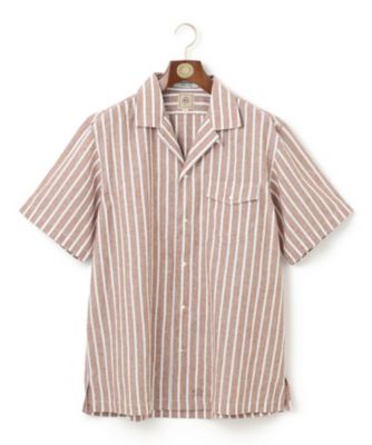 ＜J.PRESS (Men)＞【ＫＩＮＧ　ＳＩＺＥ】【ＨＹＢＲＩＤ　ＬＩＮＥＮ】オープンカラーシャツ（ＨＨＯＸＣＭ０４１１）