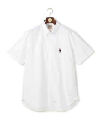 ＜J.PRESS (Men)＞【ＫＩＮＧ　ＳＩＺＥ　／　ＢＵＬＬＤＯＧ　ＢＯＹ】オックスフォード　半袖シャツ　／　Ｂ．Ｄ．（ＨＨＯＸＬＭ０４１１）