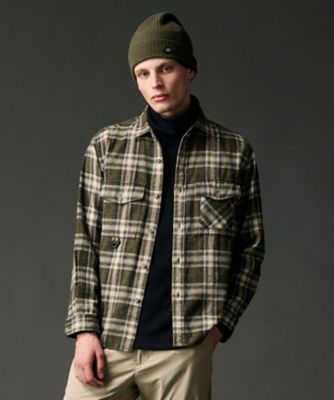 大人の山シャツ】メランジチェックシャツ（HS1HGW0681