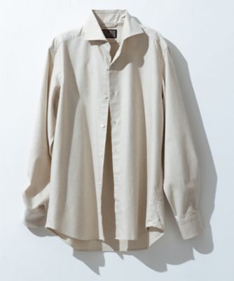 【新品】36ゲージジャージ ループボタンダウンシャツ TOMORROWLAND 36ゲージジャージ ループボタンダウンシャツ｜トゥモローランド