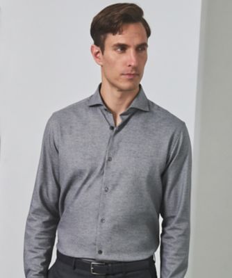 ブルネロクチネリ　フランネルカシミヤドレスシャツ　S-XS ブルネロクチネリ フランネルカシミヤドレスシャツ S-XS ブルネロ