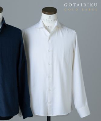 ＜五大陸 (Men)＞ＧＯＬＤ　ＬＡＢＥＬ／ＷＥＢ＆一部店舗限定【Ｔｈｏｍａｓ　Ｍａｓｏｎ】コットンカシミヤ　フラノシャツ（ＨＳＧＯＧＷ０５０１）