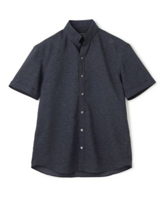 新素材【軽量／洗える／ストレッチ】レノクロスストレッチ　ウィングカラー半袖シャツ（ＨＳＪＨＧＭ０４０３）