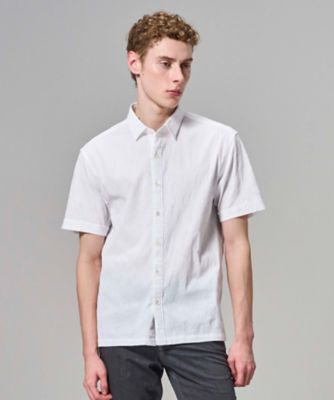 ＜JOSEPH HOMME＞【新型】アブストラクトジャカードストレッチ　　レギュラーカラー半袖シャツ（ＨＳＪＨＬＭ０４０２）