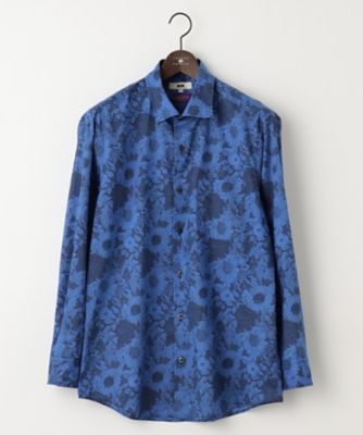 【SALE】JOSEPH ABBOUD (Men) /ジョセフ アブード リバティプリント シャツ(HSJKCS0115) 574_ダルブルー トップス【三越伊勢丹/公式】