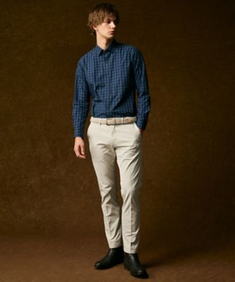 キングサイズ・綿100％】メランジギンガムチェック シャツ