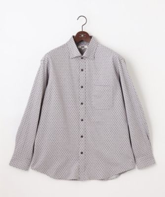 ＜JOSEPH ABBOUD (Men) ＞【キングサイズ・綿１００％・ストレッチ】コ　ンフォートジャージープリントシャツ（ＨＳＪＫＳＡ０１０２）