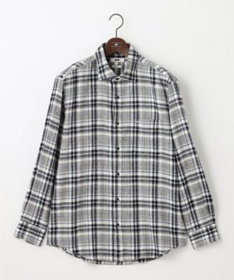 JOSEPH ABBOUD (Men) /ジョセフ アブード 【キングサイズ・柔らかな肌触り/暖かい】 ラフィーコットンフランネルシャツ(HSJKSW0303)
