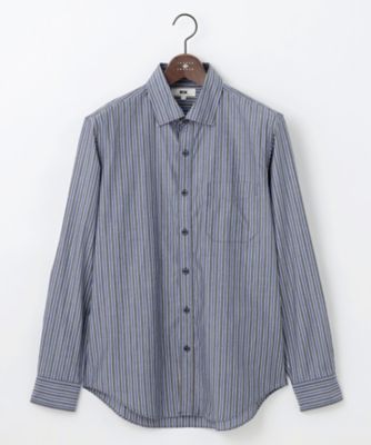 新品JOSEPH ABBOUD ジョセフアブード グレー  パンツ 30 清涼/軽量/ストレッチ】ミックスリネンストライプ イージー