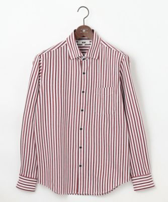 ＜JOSEPH ABBOUD (Men) ＞【ストレッチ・イージーケア】ジャージーストライプシャツ（ＨＳＪＬＧＳ０１０７）