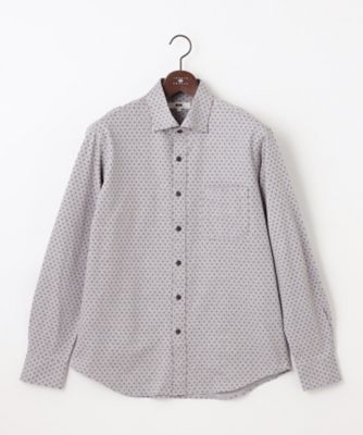 JOSEPH ABBOUD (Men) /ジョセフ アブード 【綿100%・ストレッチ】コンフォートジャージープリントシャツ(HSJLSA0102)