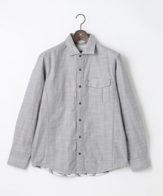 ＜JOSEPH ABBOUD (Men) ＞【人気！１枚で２通りの着こなし】定番　リバーシブルシャツ（ＨＳＪＬＳＳ０１１３）