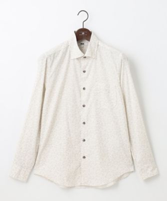 JOSEPH ABBOUD (Men) /ジョセフ アブード 【ソフトな着心地/I単品、羽織にも】 コーデュロイフラワープリント シャツ(HSJLSW0302)