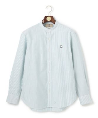 【ＩＶＹ　ＣＯＬＬＥＣＴＩＯＮ】【毎シーズン大好評】バックブル　ロンストクレイジーパターン　バンドカラーシャツ（ＨＳＯＶＧＭ０１１３）