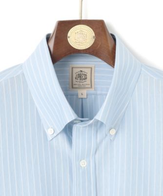 【ＫＡＮＥＭＡＳＡ　ＪＥＲＳＥＹ】【きちんと見え、快適な着心地】ストライプジャージ　ボタンダウンシャツ　／　ＪＡＰＡＮ　ＭＡＤＥ（ＨＳＯＶＧ