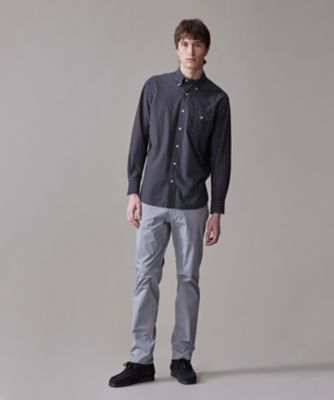 【ＫＡＮＥＭＡＳＡ　ＪＥＲＳＥＹ】【きちんと見え、快適な着心地】ストライプジャージ　ボタンダウンシャツ　／　ＪＡＰＡＮ　ＭＡＤＥ（ＨＳＯＶＧ