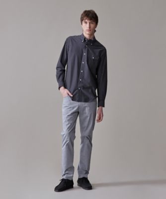【ＫＡＮＥＭＡＳＡ　ＪＥＲＳＥＹ】【きちんと見え、快適な着心地】ストライプジャージ　ボタンダウンシャツ　／　ＪＡＰＡＮ　ＭＡＤＥ（ＨＳＯＶＧ