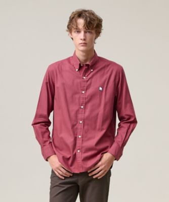 J.PRESS (Men)/ジェイ・プレス このさりげなさが大人気【IVY COLLECTION】バックブルチェックガーメントダイ シャツ/B.D.(HSOVGW0 315_ワイン トップス【三越伊勢丹/公式】