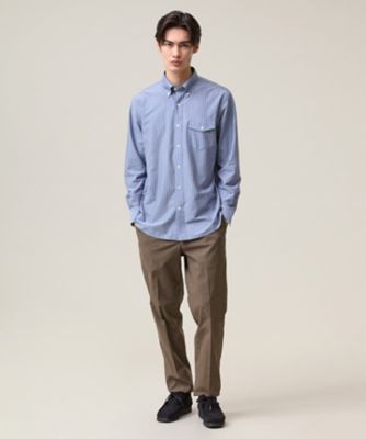 春夏 ボタンダウンシャツ KANEMASA JERSEY】ストライプボタンダウン シャツ