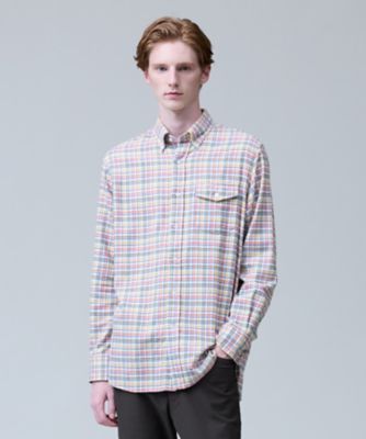 J.PRESS (Men)/ジェイ・プレス レーヨンミックスコットンネルシャツ/B.D.(HSOVLS0511) 301_シロ トップス【三越伊勢丹/公式】