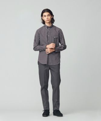 masao shimizu 再構築 ロングスリーブ チェック柄 シャツ/日本製 ドビー マルチチェック シャツ（HSOVSA0213） | J