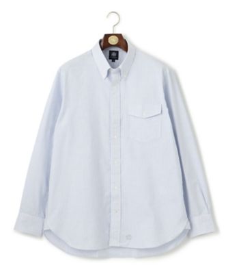 J.PRESS (Men)/ジェイ・プレス【KING SIZE】アービングキャンディストライプ シャツ/ボタンダウン(HSOXCM0002) 174_ダルブルー トップス【三越伊勢丹/公式】