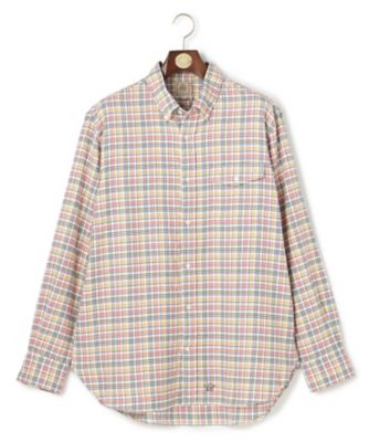 J.PRESS (Men)/ジェイ・プレス【KING SIZE】レーヨンミックスコットンネルシャツ/B.D.(HSOXGW0511) 301_シロ トップス【三越伊勢丹/公式】