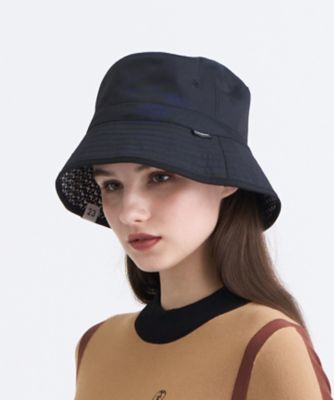 新品タグ付 レザレクション モノグラム バケットハット UNISEX】リバーシブルモノグラムバケットハット UV対策