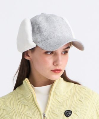 23区GOLF/ニジュウサンクゴルフ 耳当て付きキャップ(HT1RGW0504) 003_ライトグレー スポーツウェア【三越伊勢丹/公式】