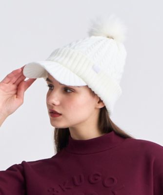 23区GOLF/ニジュウサンクゴルフ ニットキャップ(HT1RGW0514) 001_シロ スポーツウェア【三越伊勢丹/公式】