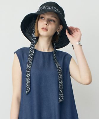 Blaise Raffia ＆ Linen Cap