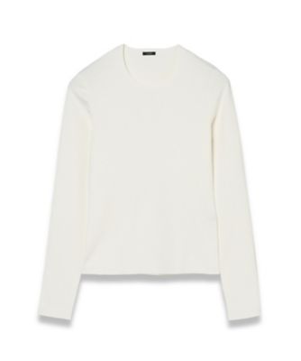 ＜JOSEPH L (Women／大きいサイズ) ＞【ＦＯＵＮＤＡＴＩＯＮＳ】【洗える】シルクストレッチ　ラウンドネックニット（ＪＦ００８５００）