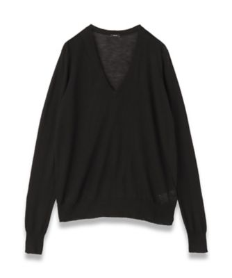 JOSEPH L (Women／大きいサイズ) /ジョゼフL 【ＦＯＵＮＤＡＴＩＯＮＳ】【洗える】キャッシュエアー　Ｖネックニット（ＪＦ００８５０６Ａ）