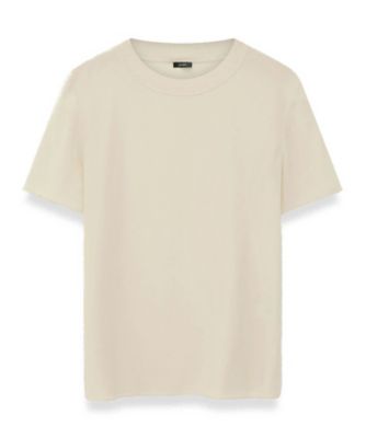 【送料無料】JOSEPH L (Women／大きいサイズ) /ジョゼフL クレープ ド ソワ クルーネックTシャツ(JF008684) 1274_ベージュ トップス【三越伊勢丹/公式】