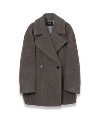 MACPHEE 見苦しい アルパカ混ウール ショートコート ジャケット