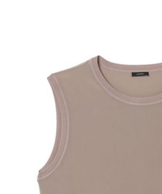 クレープ ド ソワ ノースリーブブラウス（JF008955） | JOSEPH  