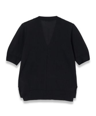 【LOEFF】美品　コットンシルク　ハイゲージショートスリーブカーディガン LOEFF】美品 コットンシルク ハイゲージショートスリーブ