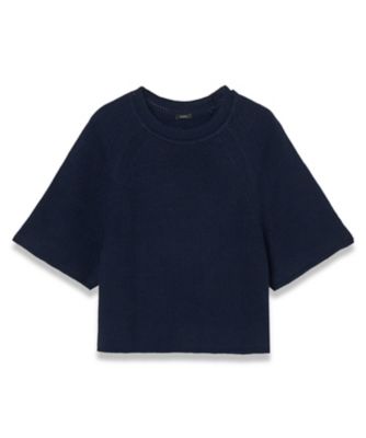 【洗える】リネンブレンド　ショートスリーブニット（ＪＦ００９０３６）