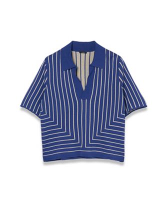 【新品】ノーソーイングニット　ジオメトリックニットTシャツ トップ｜ノーソーイングニット | チャコット