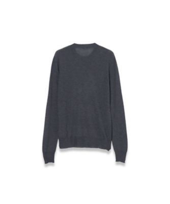 洗える】キャッシュエアー ラウンドネックニット