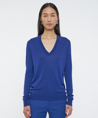 ＜JOSEPH L (Women／大きいサイズ) ＞【洗える】キャッシュエアー　Ｖネックニット（ＪＦ００９２５０Ａ）