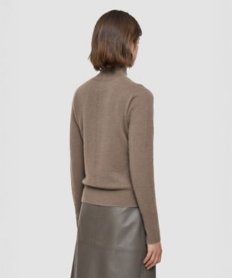 G9466*三越☆極上カシミヤ☆ニット☆セーター☆ジャケット☆ベージュ☆L セール】 【キングサイズ・軽量/イージーケア】 KARL KARL