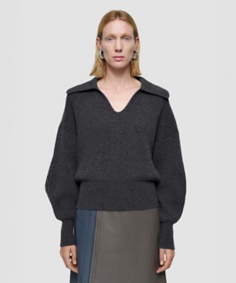 洗える】シルクストレッチハイネックトップ（JF009335